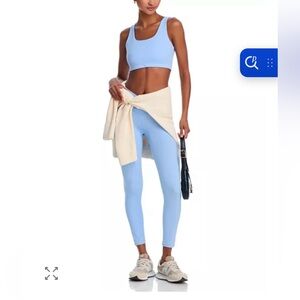 SPLITS 59 SPRINT HIGH WAIST RIGOR 7/8 LEGGINGS WOMENS MEDIUM LIGHT BLUE